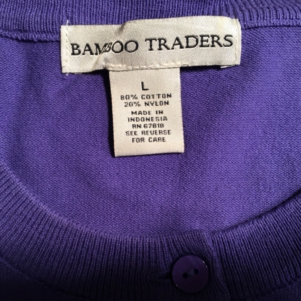 Bamboo Trader Spring Summer Cardigan, Pre-Owned, … - image 3